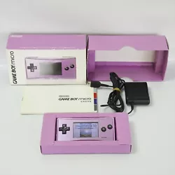 Game Boy Micro Console VIOLET Boîte OXY-001 Nintendo 10039172gba JEUX VIDÉO RÉTRO JAPONAIS CLIQUEZ-LE !! CONDITION...