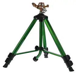 The Zinc Impact Sprinkler on Adjustable Tripod is ideal for watering large areas. Easily adjust the coverage from a...