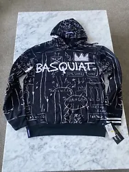 Introducing a stunning Jean-Michel Basquiat + Members Only Pullover Hoodie/Sweatshirt for men in Medium size. This...