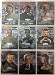 Rittenhouse 2002. BOND VILLAINS CARDS. Various Chase Cards from.