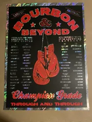 Bourbon and & Beyond 2022 Oil Slick Foil Poster Pearl Jam Jack White Brandi Carlile Kings of Leon Chris...