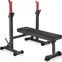 CANPA Olympic Weight Bench with Squat Rack Workout Bench Adjustable Barbell Rack.