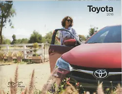 2016 Toyota Full Line Dealer Sales Brochure , Avalon, Camry, Prius, Corolla