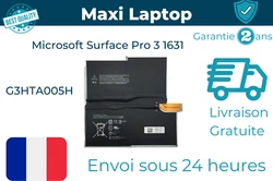 Type de batterie:Li-ion / 7,6V / 5547mAh / 42,2Wh. Vends batterie neuve compatible pour le modèle Microsoft Surface...