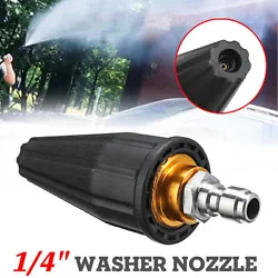 Creates a powerful jet of water. Type: Pressure Washer Turbo Nozzle. Turbo nozzle allows you to clean up to 40% faster...