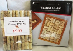 This wonderful Franmara Trivet Kit does not contain corks.