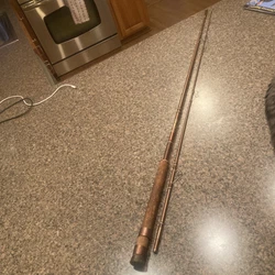 Vintage Bronz Glas Harnell Fly Rod Parts Repair. Tip appears to be broken as there is no eye at the top and the section...