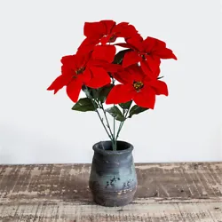 The artificial Christmas flower can emit a natural atmosphere and is widely be used in a wedding, party, ceremony or...