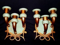 DESIGNER A TROUVER SUBES PROU POILLERAT LAITON BRONZE DORÈ PATINÈ LAQUE VERTE. BELLES PIECES ORIGINALES VENDUES EN...