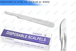 PRODUCT DETAIL : STERILE DISPOSABLE SCALPELS #10 - 10 PCS SINGLE USE SUITABLE FOR DERMAPLANING. AT AN AFFORDABLE PRICE,...