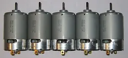 Hobby electric motors manufactured by Mabuchi. Operates on 12 VDC nominal. 180 mA no-load current draw @ 12 V. No load...