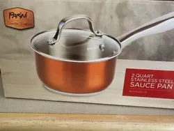 PARINI 9.5 INCH STAINLESS STEEL SAUTE PAN BRAN NEW IN SEALED BOX.