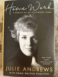 Home Work: A Memoir of My Hollywood Years Julie Andrews Signed JSA 1st Edition.