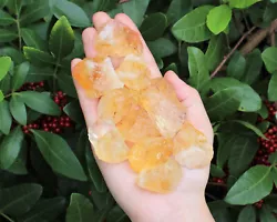 Rough Citrine chunks, mix of yellow and white, each sized between about 1
