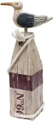 DURABLE NAUTICAL DECOR: The rustic seagull statue beach decor is made out of sturdy resin material with great details,...