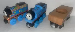 Paint Splattered Thomas - THOMAS & FRIENDS TRAIN ENGINE WOODEN RAILWAY WOOD.