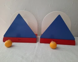 RARE PAIRE DAPPLIQUES/ LAMPE VINTAGE IKEA STOJA/ ETTORE SOTTSASS- MEMPHIS.  Rare paire dappliques vintage 1980s IKEA...