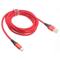 Sturdy braided cable with reinforced aluminum connector housings resists wear and tear and kinking, much more durable...