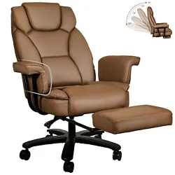 With its lustrous bonded PU leather upholstery, youre not just buying an office chair; youre investing in an artwork...