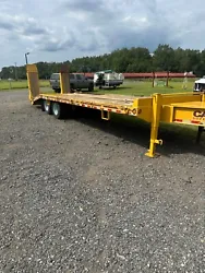 Trailer has good floor pai t is decent. Trailer is not new was used for hauling a small paver and small roller. I towed...