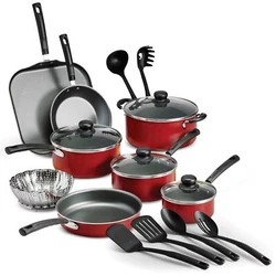 Is prima ware 18-piece nonstick cookware set provides all the cookware essentials and is an excellent starter set. The...