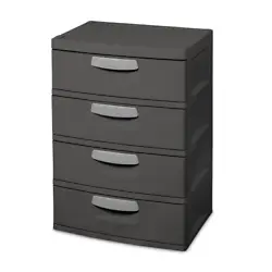 Organize with ease! The large-capacity drawers glide smoothly on hidden rollers, even under a heavy load, while the...