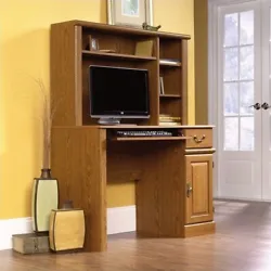 This handy desk provides you with the perfect amount of tabletop space for your desktop computer, important papers, and...