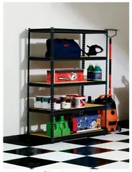 It will help to keep your space clutter-free by giving everything its very own place. Muscle Rack Black Shelf Steel...