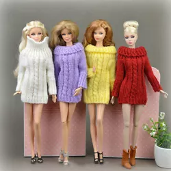 The sweater can be weared as both top and dress. Clothes only, dolls are not included.