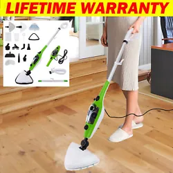 11 in 1 Steam Mop deodorizes sanitizes and increases cleaning power by converting water to steam. 10 in 1 Electrical...