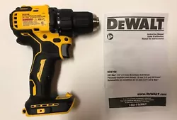 You are looking at a NEW DEWALT DCD708 ATOMIC 20 Volt Max Lithium-Ion 1/2” 2-Speed Brushless Cordless Compact Drill...