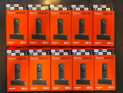 Amazon Fire Stick 4K w/Alexa Voice Remote. Latest Version with 3rd Gen Remote. I record every serial number for every...