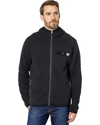 Front zip-closure with fixed hood, long sleeve construction with elastic cuffs. Snap-closure chest pocket and side...