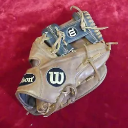 Wilson A2000 Baseball Glove. Great condition. Broken in, but few signs of serious wear. Pocket (palm), outside index...