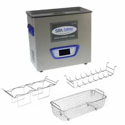 SRA TruPower UC-65D-PRO Professional Ultrasonic Cleaner, 6 liter Capacity with LCD Display, Sweep/Degas, Adjustable...