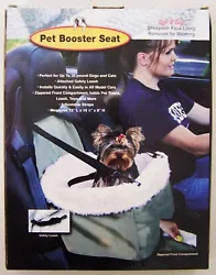 Perfect for dogs and cats up to 20 lbs. Installs quickly and easily in all types of car. Weight: 1 lb., 8 oz. Color is...