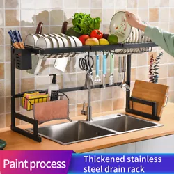 Dish Drying Rack Over Sink Stainless Steel Dish Drainer Organizer 2 Tier 65/85CM. Type: Dish Drying Rack. 1x Dish...