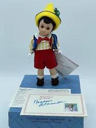 Madame Alexander 8” Pinocchio-Storyland #477 vintage, collectible doll with Original Box/Tag/Documents.This Madame...