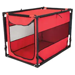 Unlike bulkier plastic kennels, it’s made of 600-denier polyester fabric lightweight, folds flat for easy storage for...