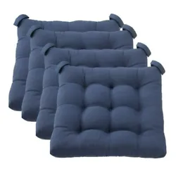 These cushions are crafted of 100% polyester with polyester fill for a long life of comfy use. Textured Chair Seat Pad,...