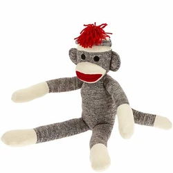 Sock Monkeys are hand made so each one may appear a little different.