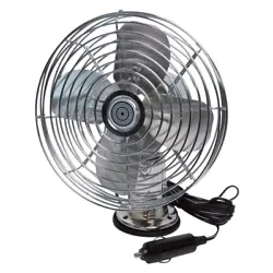 Item: Car Fan Type: Heavy Duty Amps: 1.3 A Dia. (In.): 7 1/4 in Includes: 10 ft Power Cord, Mounting Hardware Used For:...