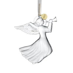 Angel is a contemporary shape to celebrate 2022. Ready to hang with a gold and white satin ribbon. Modern devices may...