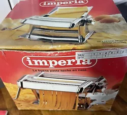 Imperia Pasta Maker Machine Heavy Duty Model SP-150 Made in Italy Steel