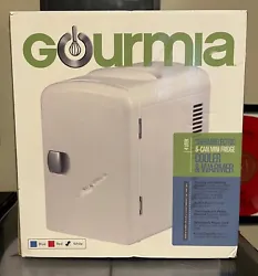 Gourmia Thermoelectric 6 Can Mini Fridge Cooler & Warmer NEW.