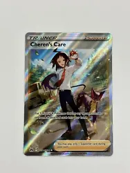 Pokemon Cheren’s Care GG58/GG70 Full Art Crown Zenith M/NM Pack Fresh.