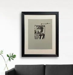 The Andy Warhol Original Print Hand Signed By A. Warhol In 1987. Andy Warhol Original Print, with Certificate of...