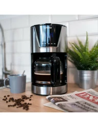 Couleur : INOX. - Secteur : Oui. - Capacité : 1,25 L. - Puissance : 900W. - Arrêt automatique et maintien du café au...