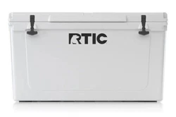 The RTIC cooler can also be used as a bench, non-slip step stool, tabletop and extra cutting board while keeping ice,...