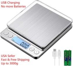 Weighting Units: g, oz, ozt, dwt. for kitchen and jewelry, weighting use, etc. Digital Scale 2000g (4.4 LB) x 0.1g...